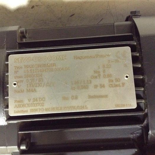 Used SEW-USOCOME Motor WA20 DR63M2/BR Used