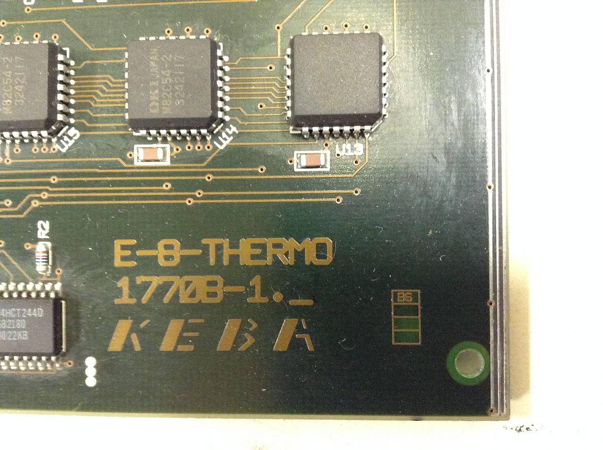 Used KEBA / Engel Circuit Board E-8-THERMO 1770B-1 USED #80875