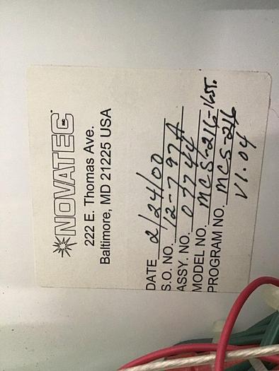 Used NOVATEC 16 Station Conveying Control System MCS-216 A #124925
