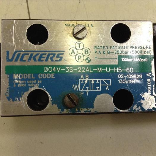Used VICKERS Directional Valve DG4V-3S-22AL-M-U-H5-60 #87615