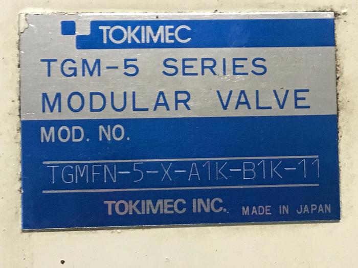 Used TOKIMEC TGMFN-5-X-A1K-B1K-11 Valve Used #142077