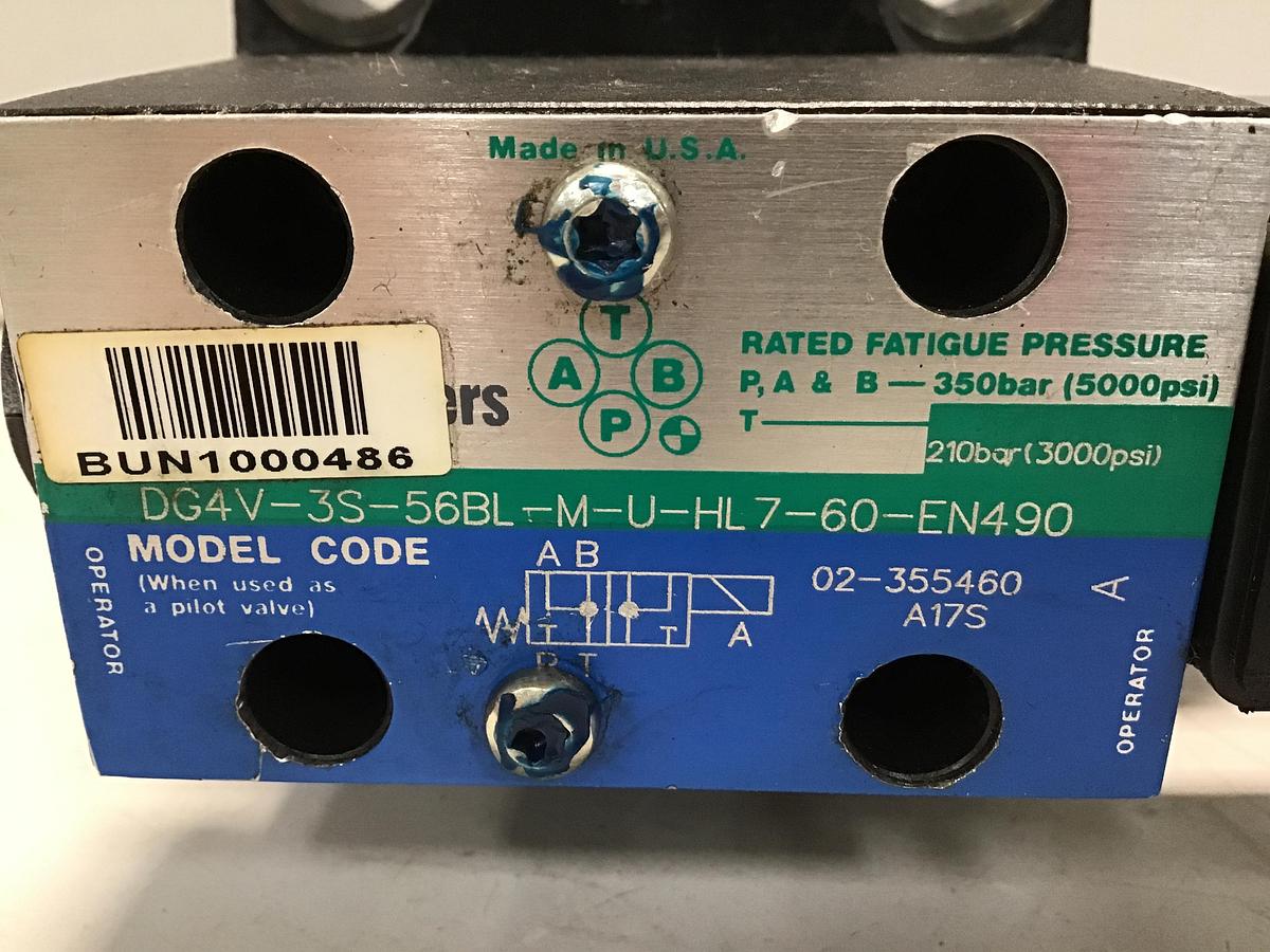 Used VICKERS DG4V-3S-56BL-M-U-HL7-60-EN490