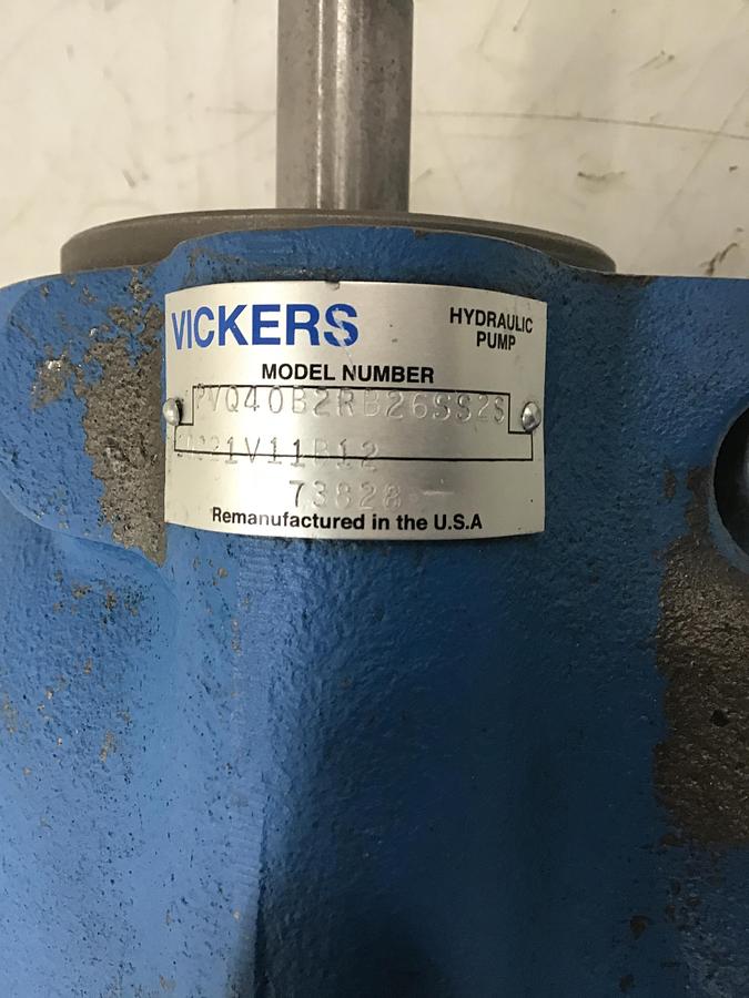 Used VICKERS PVQ40B2RB26SS2S Hydraulic Pump Used #138759