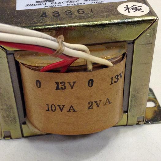 Used SHOWA 0.01, 0.002 kVA Transformer STB1 #104528