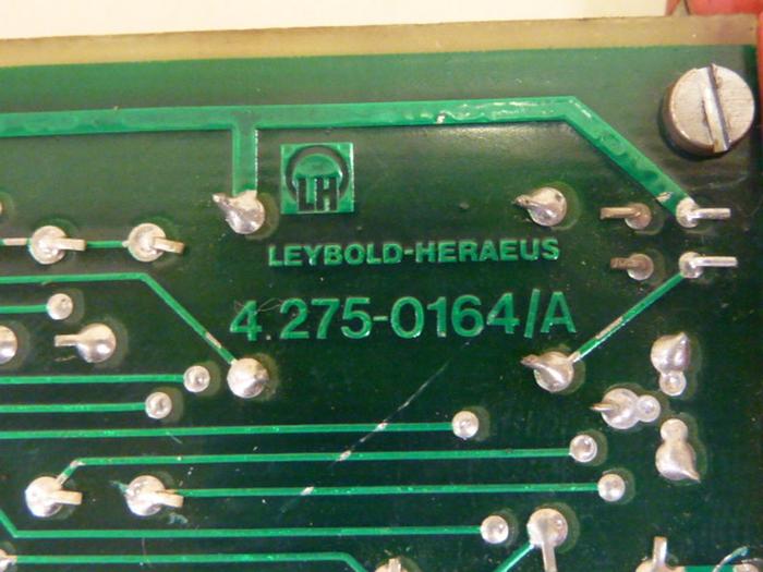 Used LEYBOLD HERAEUS Circuit Board 4 275-0164/A #59093