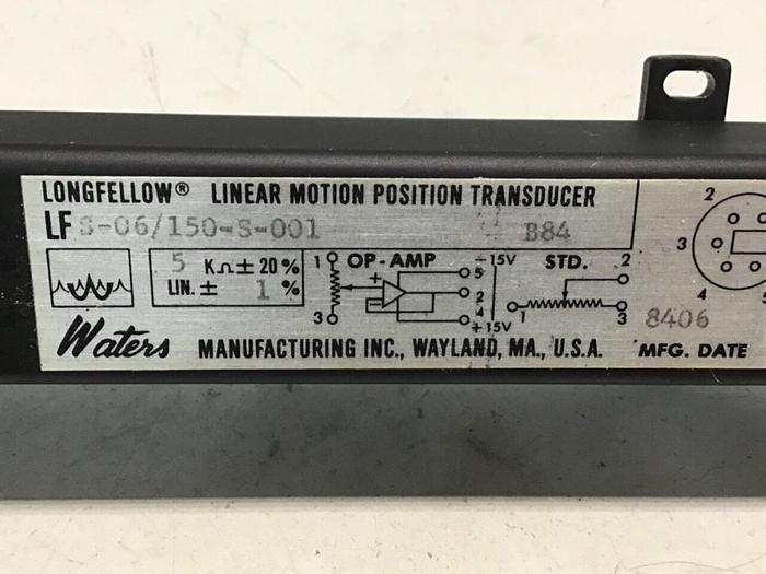 Used WATERS MFG Linear Transducer LFS-06/150-S-001 #141549