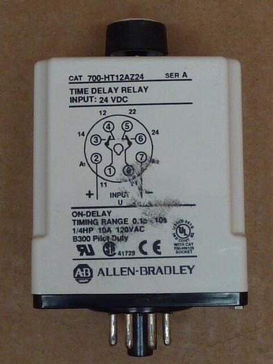 Used ALLEN BRADLEY Time Delay Relay 700-HT12AZ24 SER A #27580