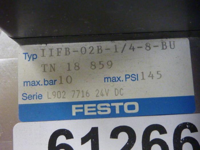 Used FESTO Control Block / Valve Terminal IFB8-02 #61266
