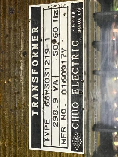 Used CHUO ELECTRONICS Transformer 68W3031219-1 #119573