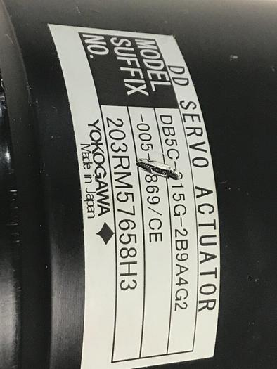 Used YOKOGAWA DC Servo Actuator DB5C-015G-2B9A4G2-005-6869/CE #128105