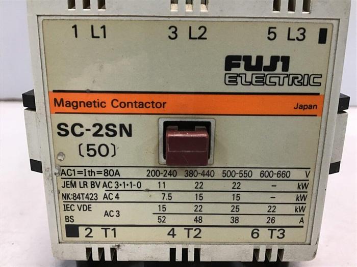 Used FUJI ELECTRIC Contactor SC-2SN 4NC2F0 #112406