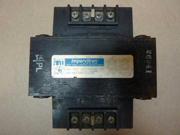 Used MICRON .500 kVA Impervitran Transformer B500BTZ13JK #28651