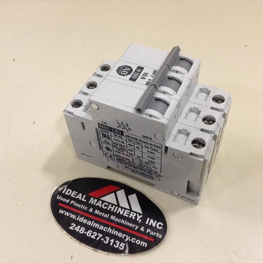 Used ALLEN BRADLEY 10 Amp Circuit Breaker 1492-CB3/H100 SER B #75152
