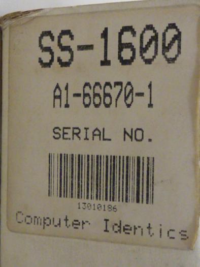 COMPUTER IDENTICS Diode Scanner A1-66670-1 #50566