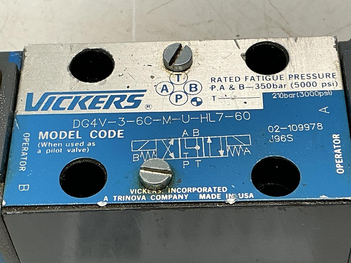 Used VICKERS DG4V-3-6C-M-U-HL7-60