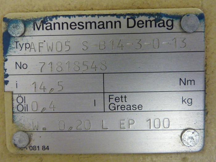 Used MANNESMANN DEMAG Microspeed Unit FG06 U1-H2-F2 Used