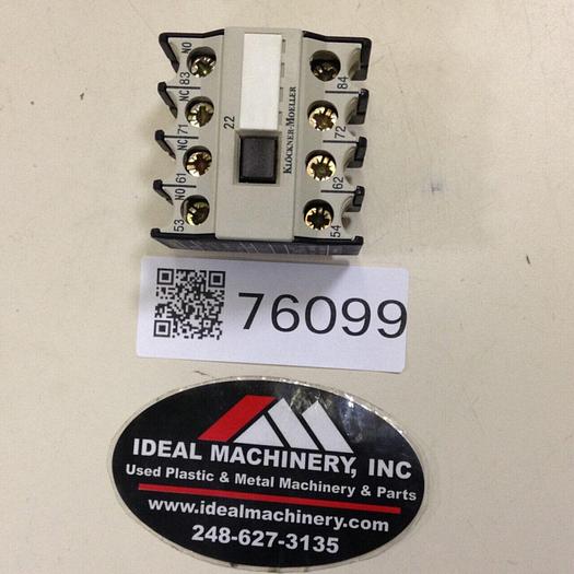 Used KLOCKNER MOELLER Auxiliary Contact 22 DIL #76099