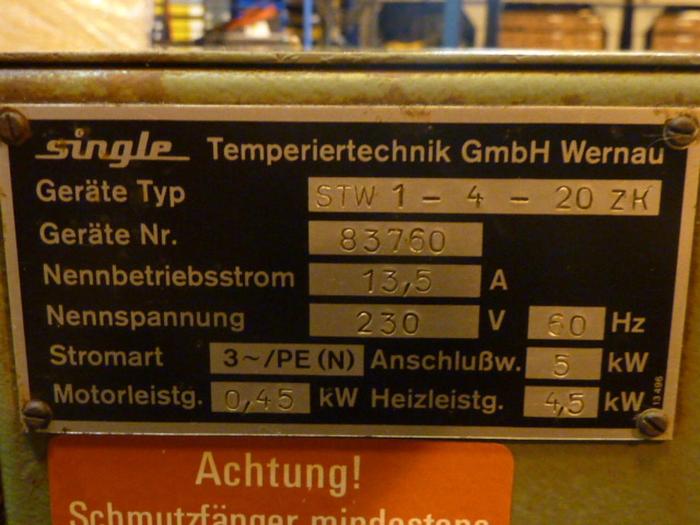 Used SINGLE Hot Oil unit STW 1-4-20 ZK #37507