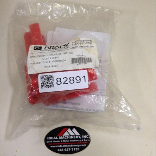 Used BRADY Ball Valve Lockout 45341 #82891