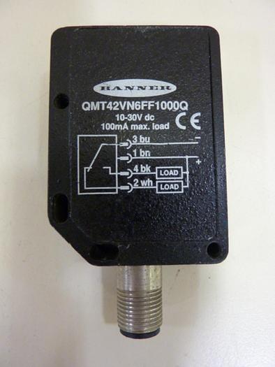 Used BANNER ENGINEERING Sensor QMT42VN6FF1000Q #55415