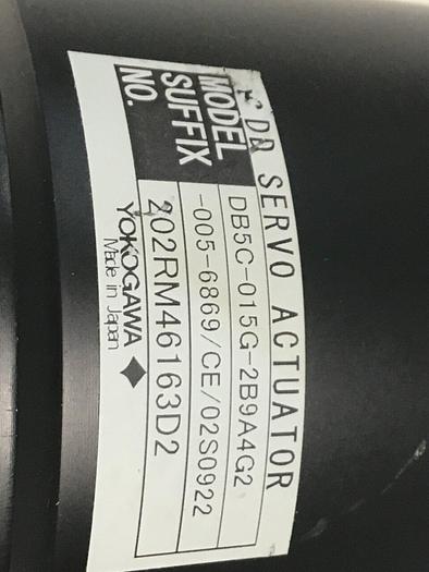 Used YOKOGAWA DC Servo Actuator DB5C-015G-2B9A4G2-005-6869/CE #128103