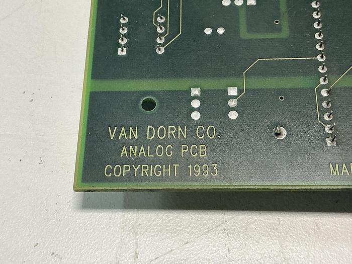 Used VAN DORN 330025 REV-C