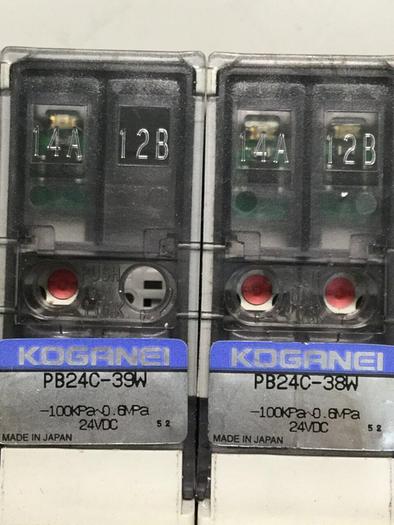 Used KOGANEI Block w/ Valves PBM6P-3W #104871