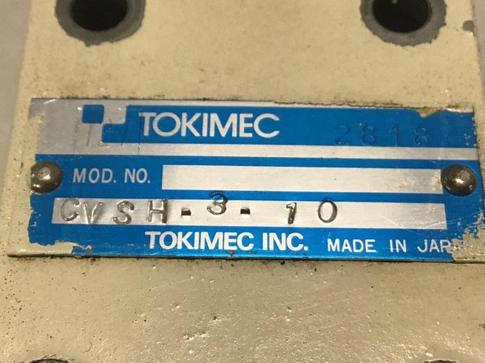Used TOKIMEC Valve CVSH-3-10 #95273