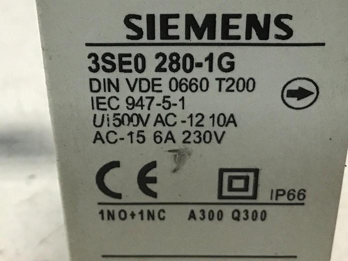 Used SIEMENS Limit Switch 3SE0 280-1G #122059