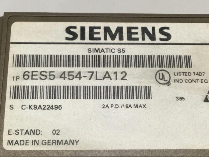 Used SIEMENS Digital Output Module 6ES5 454-7LA12 #107410