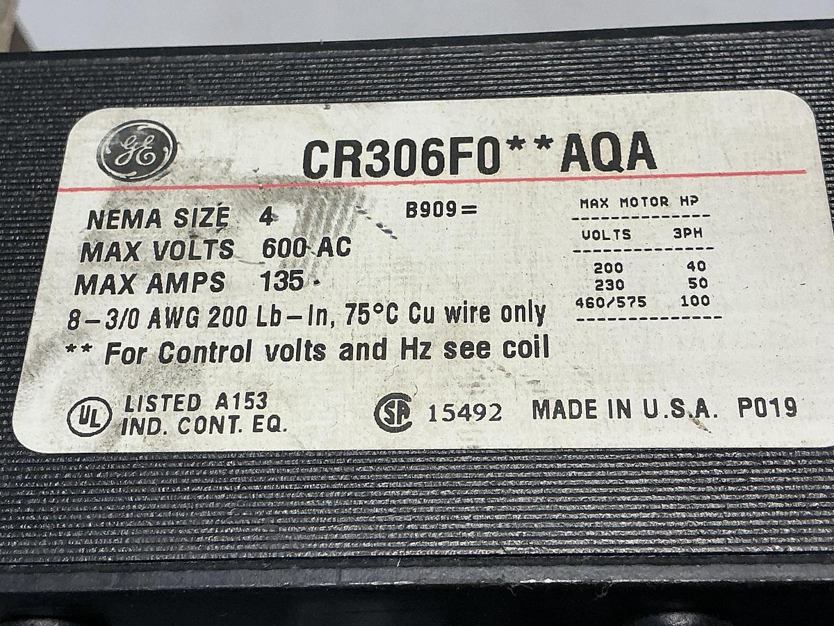 Used GENERAL ELECTRIC CR306F0**AQA