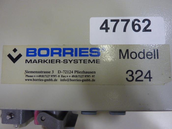 Used BORRIES Engraver Control 324 #47762