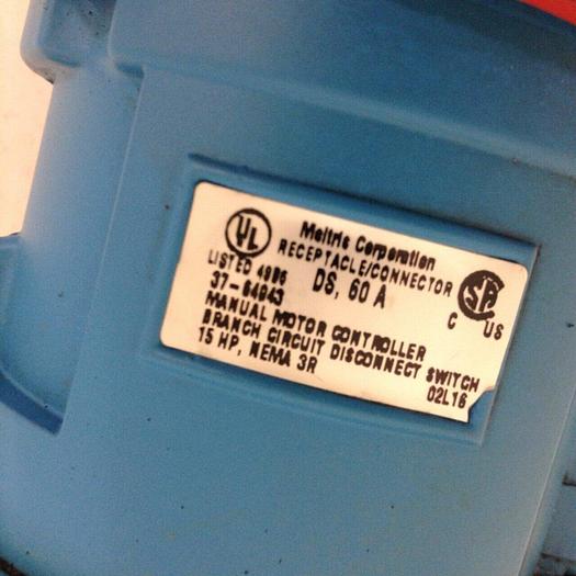 Used MELTRIC Receptacle / Connector 37-64943 #69722