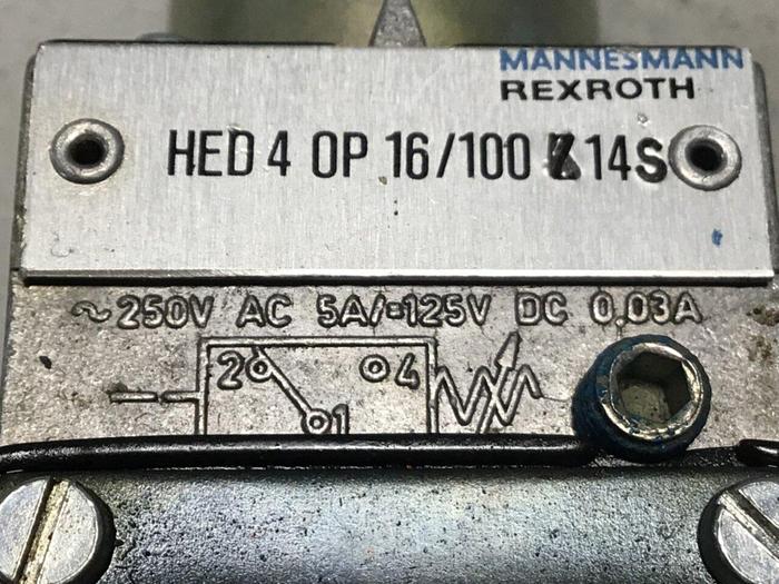 Used REXROTH Valve HED 4 0P 16/100 Z 14 S #140422