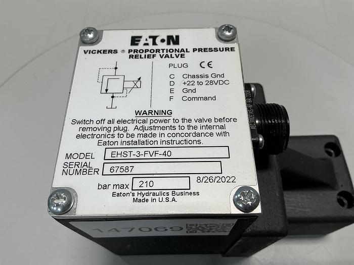 Used EATON-VICKERS EHST-3-FVF-40