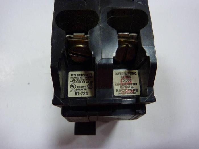 Used SQUARE D 20 Amp Circuit Breaker QO220 #27625