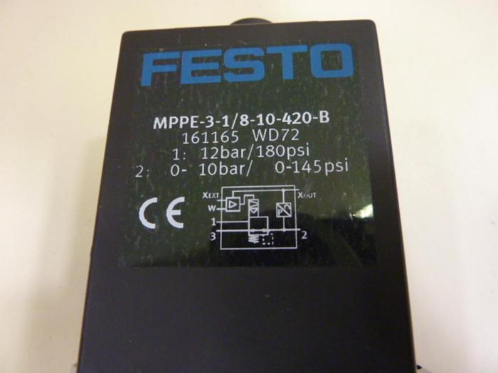 Used FESTO Proportional Pressure Regulator MPPE-3-1/8-10-420-B #64058