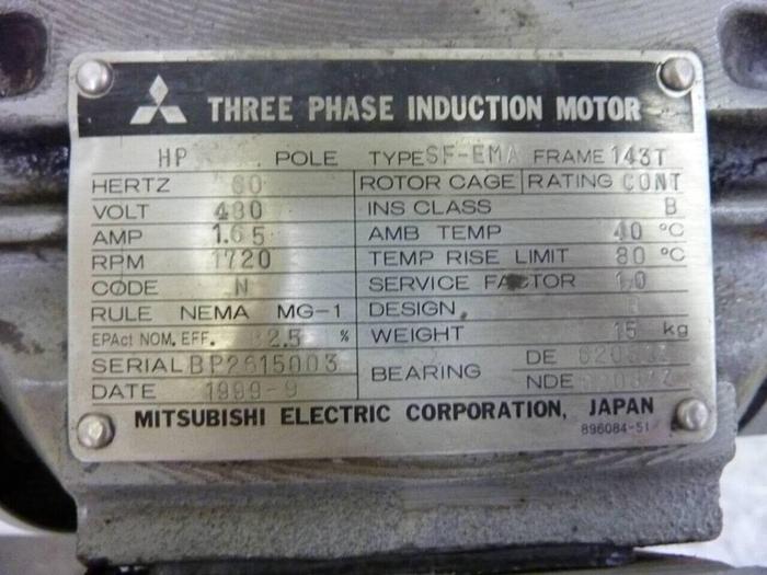 Used ULVAC 1 HP Rotary Sealed Vacuum Pump PVD-360 Used