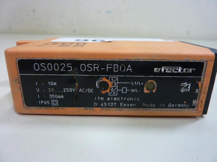 Used IFM Photoelectric Sensor OS0025 OSR-FB0A #64796
