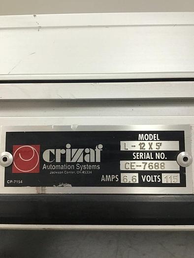 Used CRIZAF Belt Conveyor L-12 X 5 Used