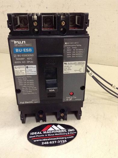 Used FUJI ELECTRIC 50 Amp Circuit Breaker BU-ESB3050 #73792