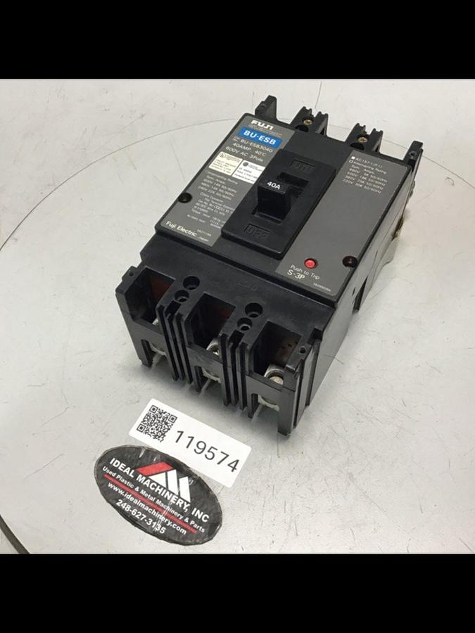 Used FUJI ELECTRIC 40 Amp Circuit Breaker BU-ESB3040 USED