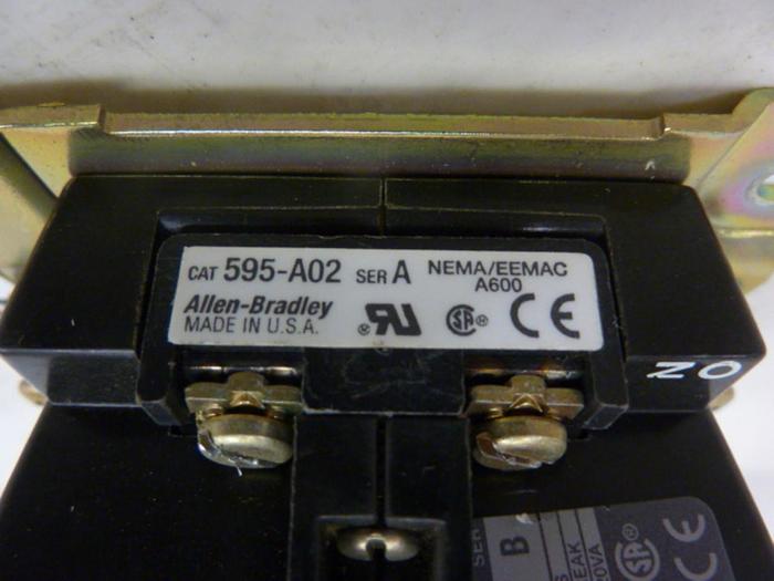Used ALLEN BRADLEY Overload Starter Relay 592-BOV169 SER B W25 #50055