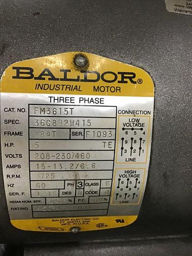 Used CUMBERLAND 5 HP Grinder / Granulator 8X12 Used