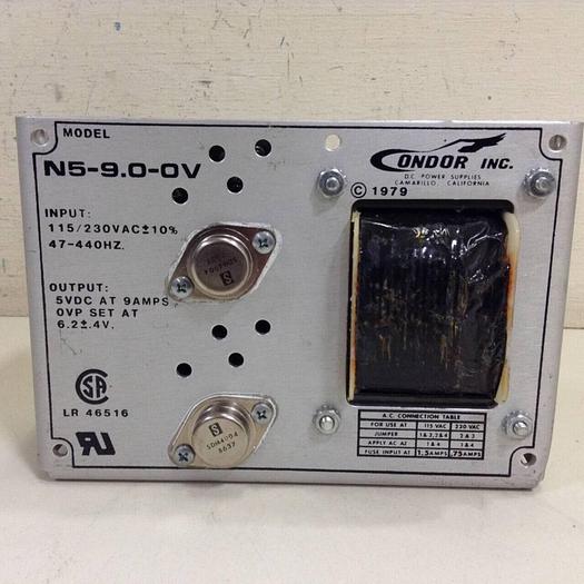 Used CONDOR Power Supply N5-9.0-0V #80430