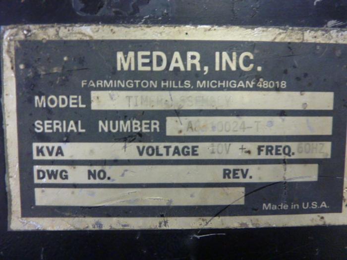 Used MEDAR Timer Assembly TIMER ASSEMBLY #60450