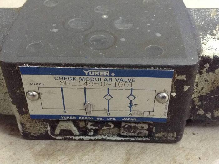 Used YUKEN Check Modular Valve SD1149-0-1001 #67870