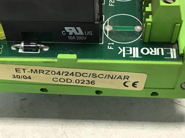 Used EUROTEK Breakout Board ET-MRZ04/24DC/SC/N/AR #118357