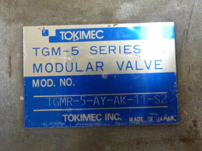 Used TOKIMEC Modular Valve TGMR-5-AY-AK-11-S2 #64605