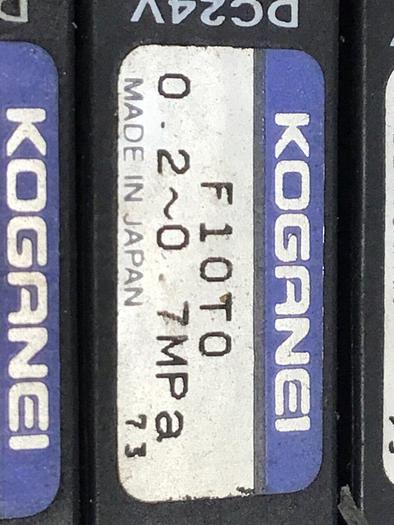 Used KOGANEI Manifold w/ Valves F10M10AJ #120928